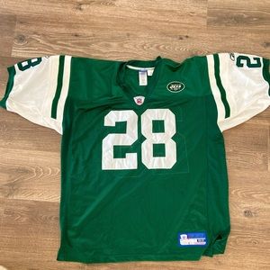 Size 52 authentic NFL JETS Curtis Martin Jersey, never worn